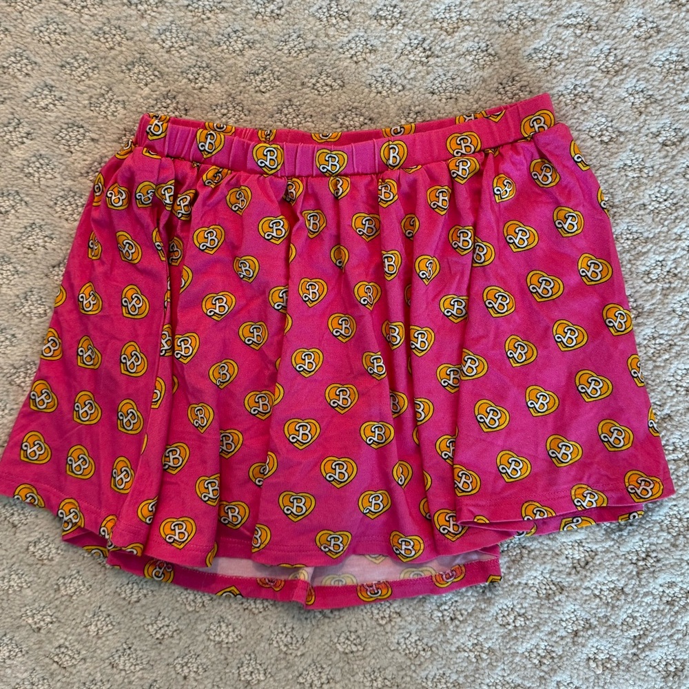 Posh Peanut Bamboo Pink Barbie Skirt Size 8